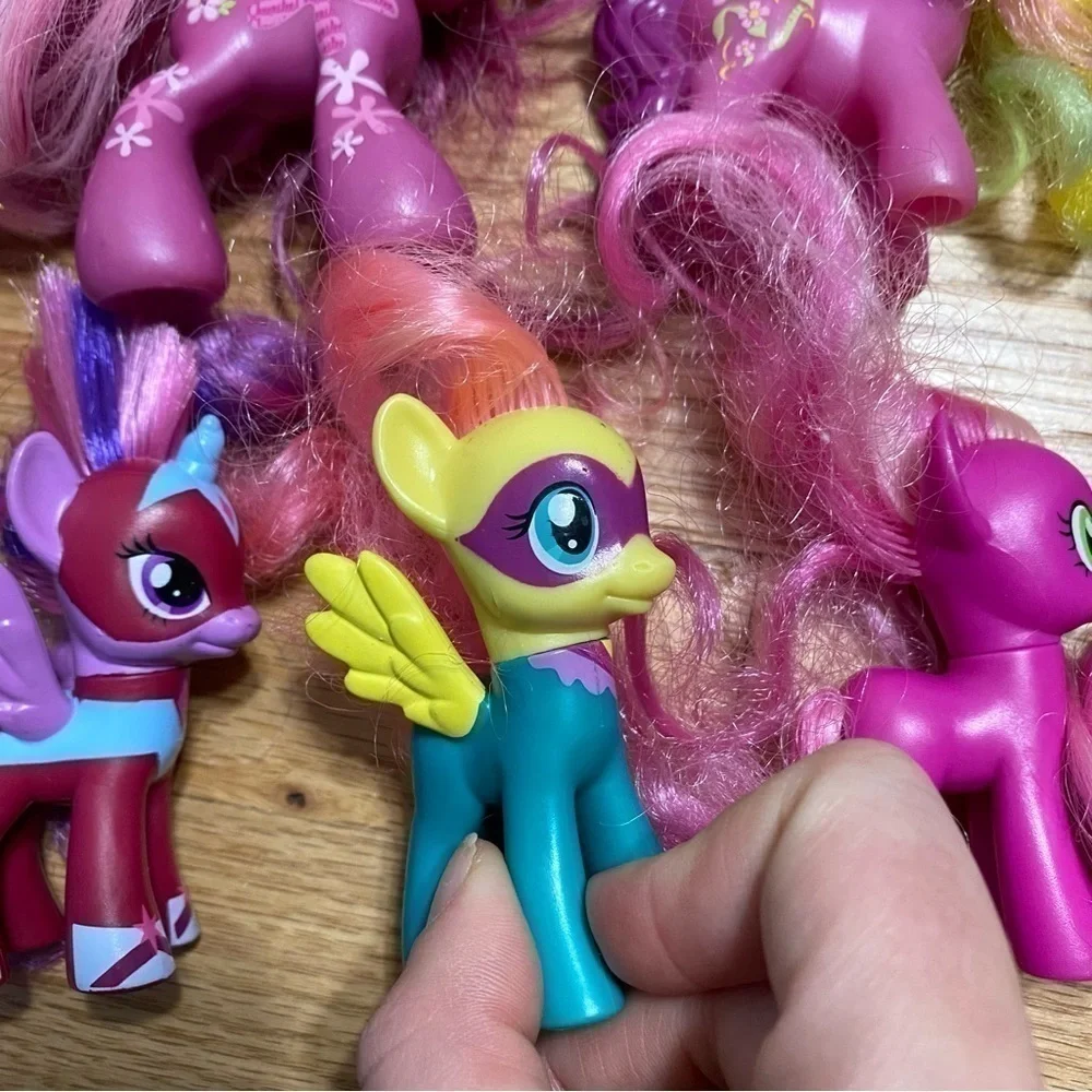 My Little Pony Bundle Lot 9 Horse Figure Pink Purple Blue